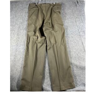 VTG 80s Monsieur by Givenchy Dress Pants Mens 40R Brown Pleated Straight USA